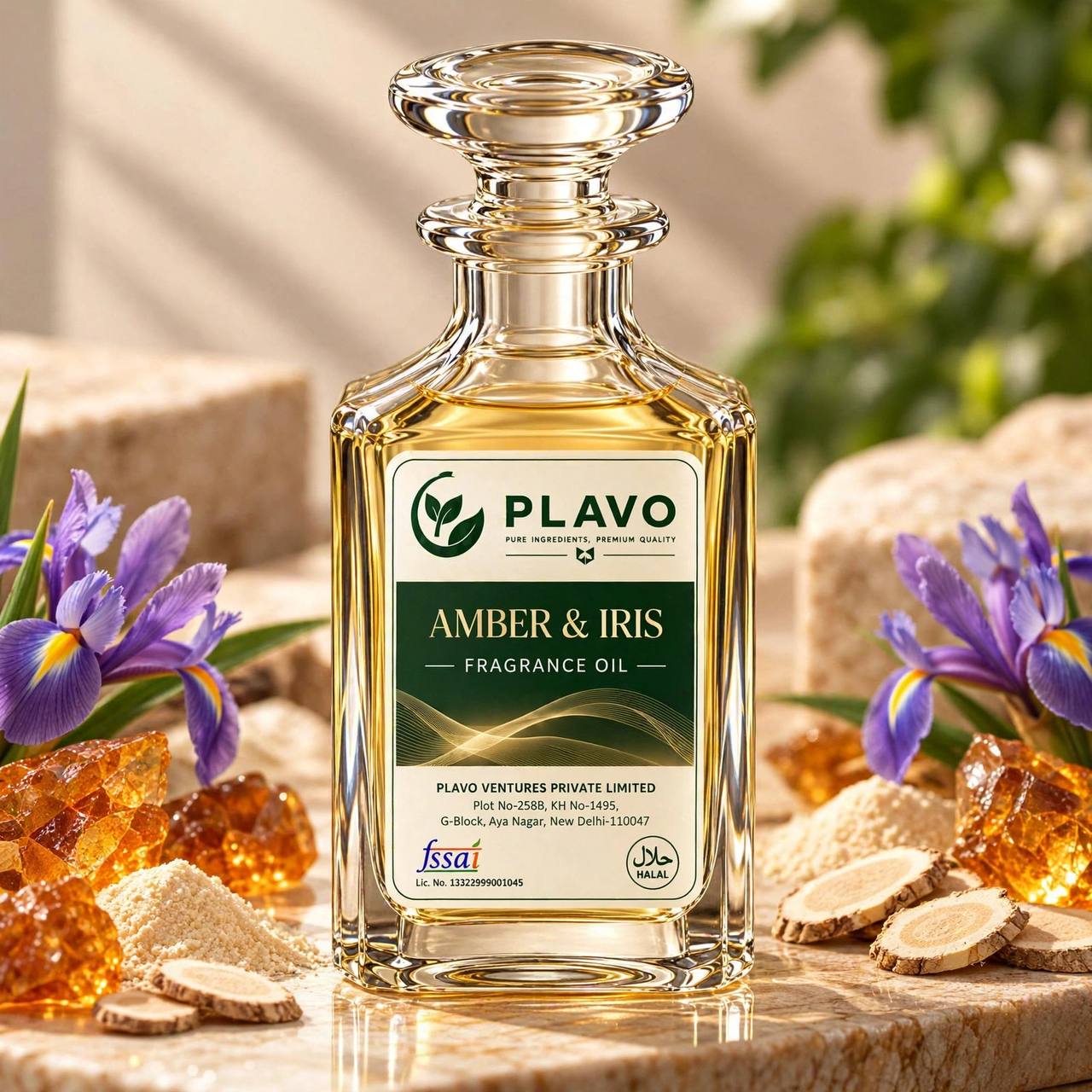 Amber & Iris Fragrance Oil for Candle Making
