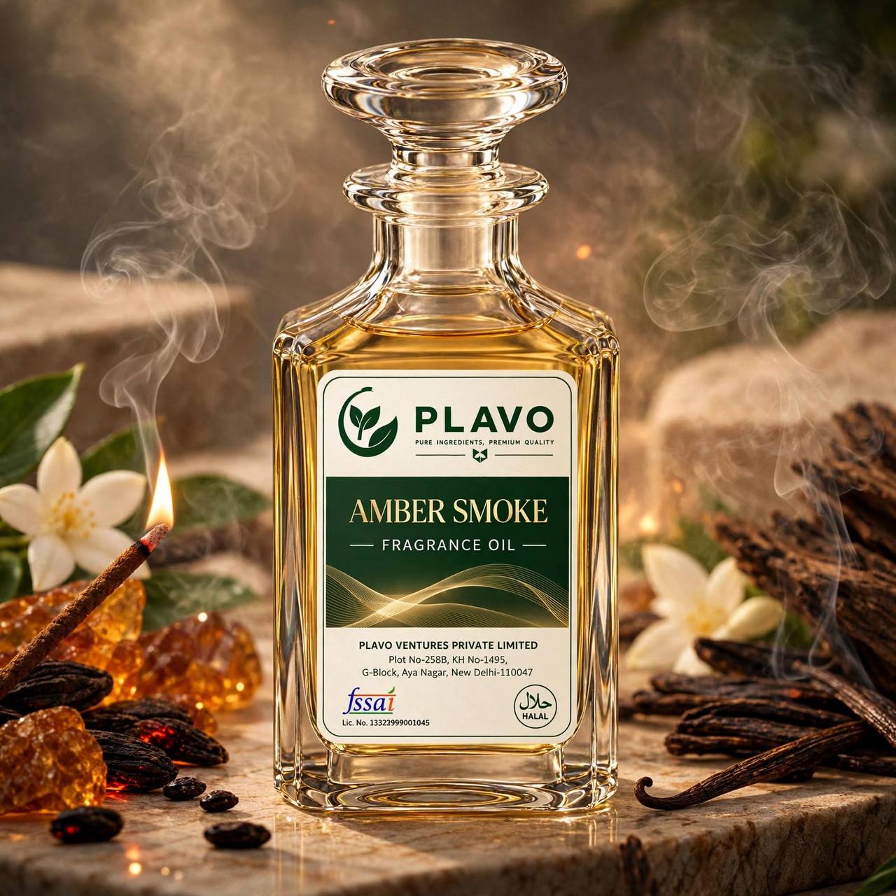 Amber Smoke Fragrance Oil for Candle Making