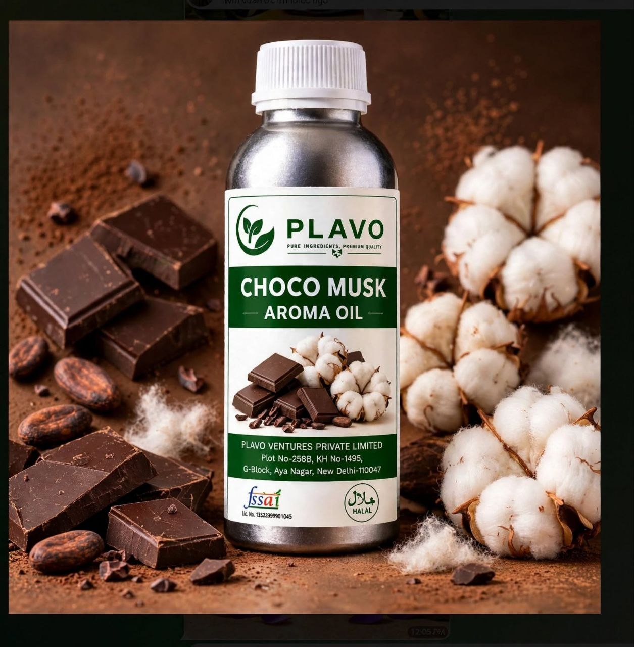 Choco Musk Aroma oil for HVAC / Nebulizer / Cold Air Diffuser