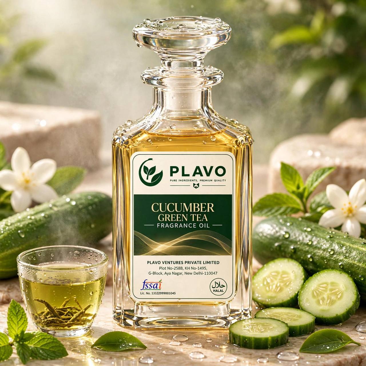Cucumber Green Tea Fragrance Oil – Oil Soluble