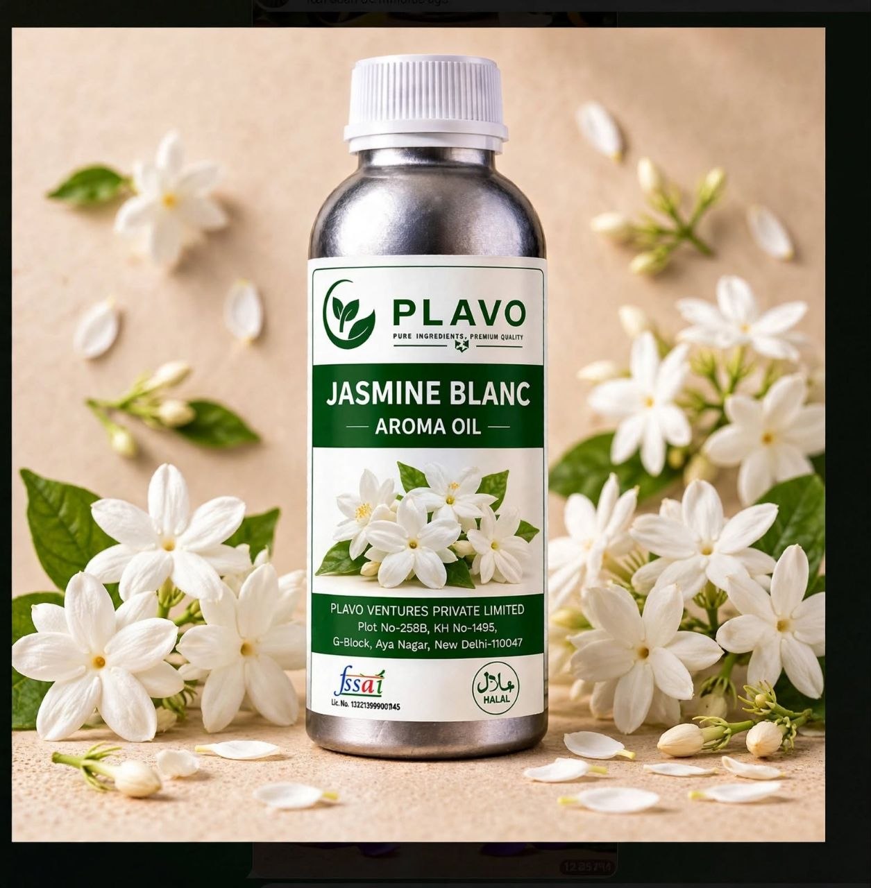 Jasmine Blanc Aroma Oil for Reed Diffuser