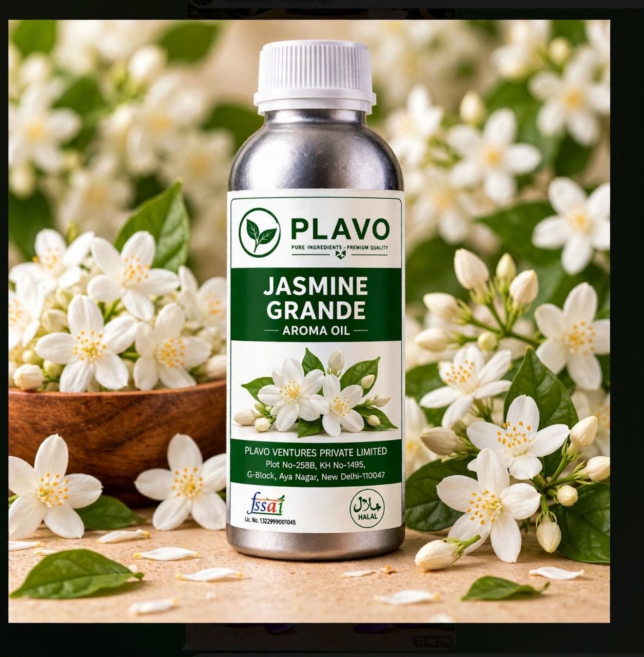 Jasmine Grande Aroma oil for HVAC / Nebulizer / Cold Air Diffuser
