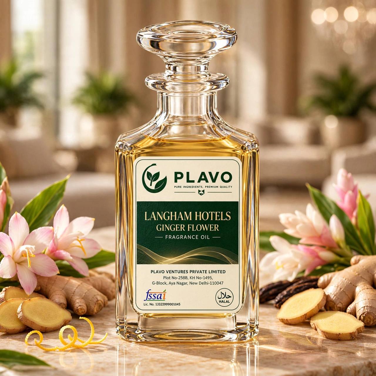 Fine Fragrance Oil – Inspired by Langham Hotels Ginger Flower Fragrance