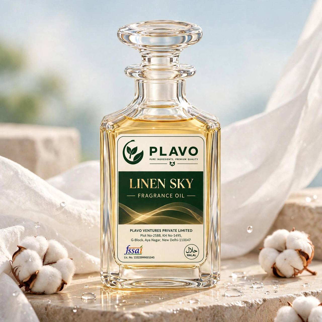Linen Sky Fragrance Oil for Candle Making