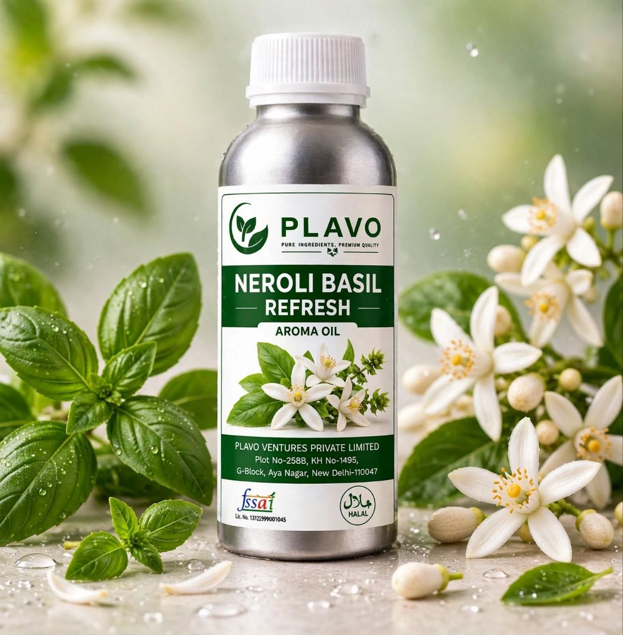 Neroli Basil Refresh Aroma Oil for Ultrasonic/ Electric/ Candle Burner Diffuser