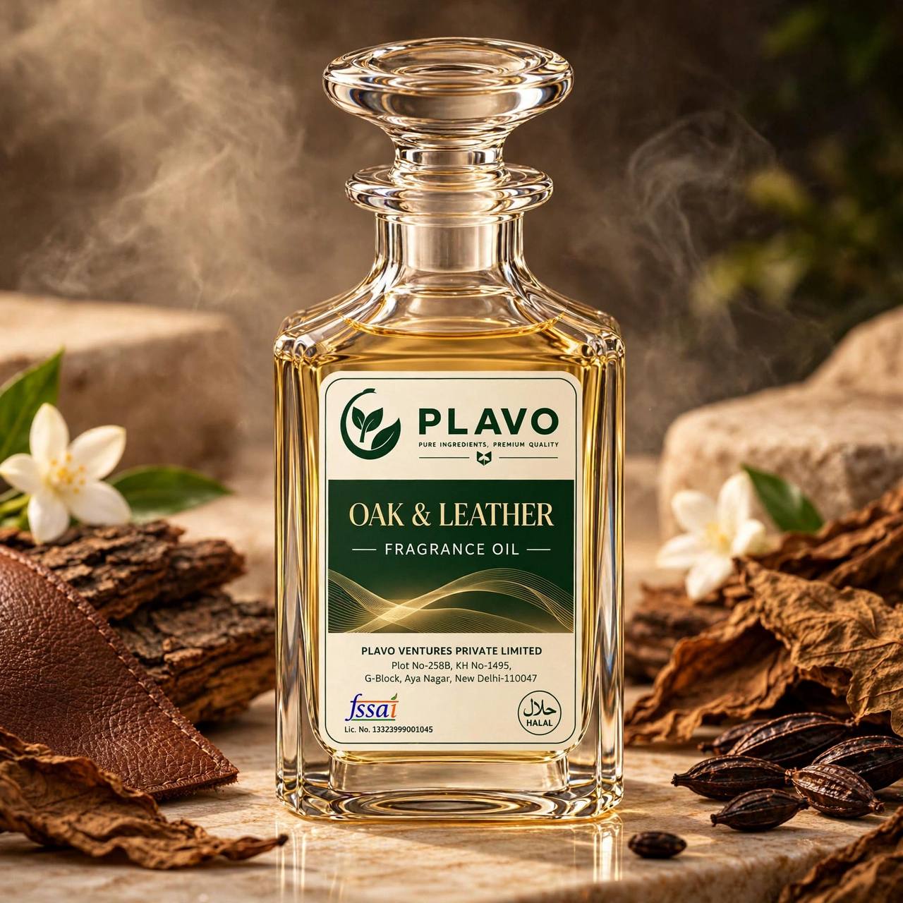 Oak & Leather Fragrance Oil for Candle Making