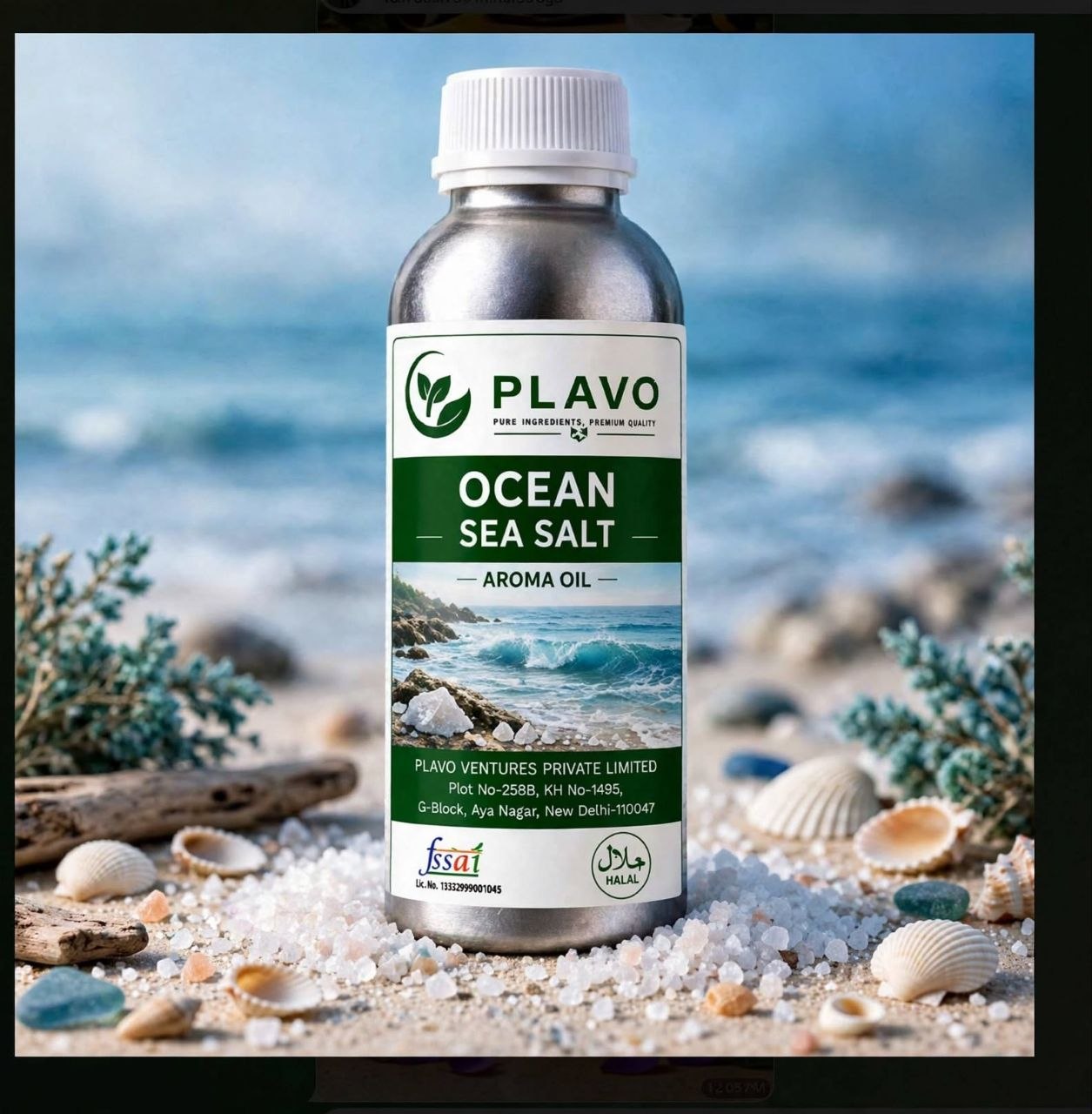 Ocean Sea Salt Aroma Oil for Reed Diffuser