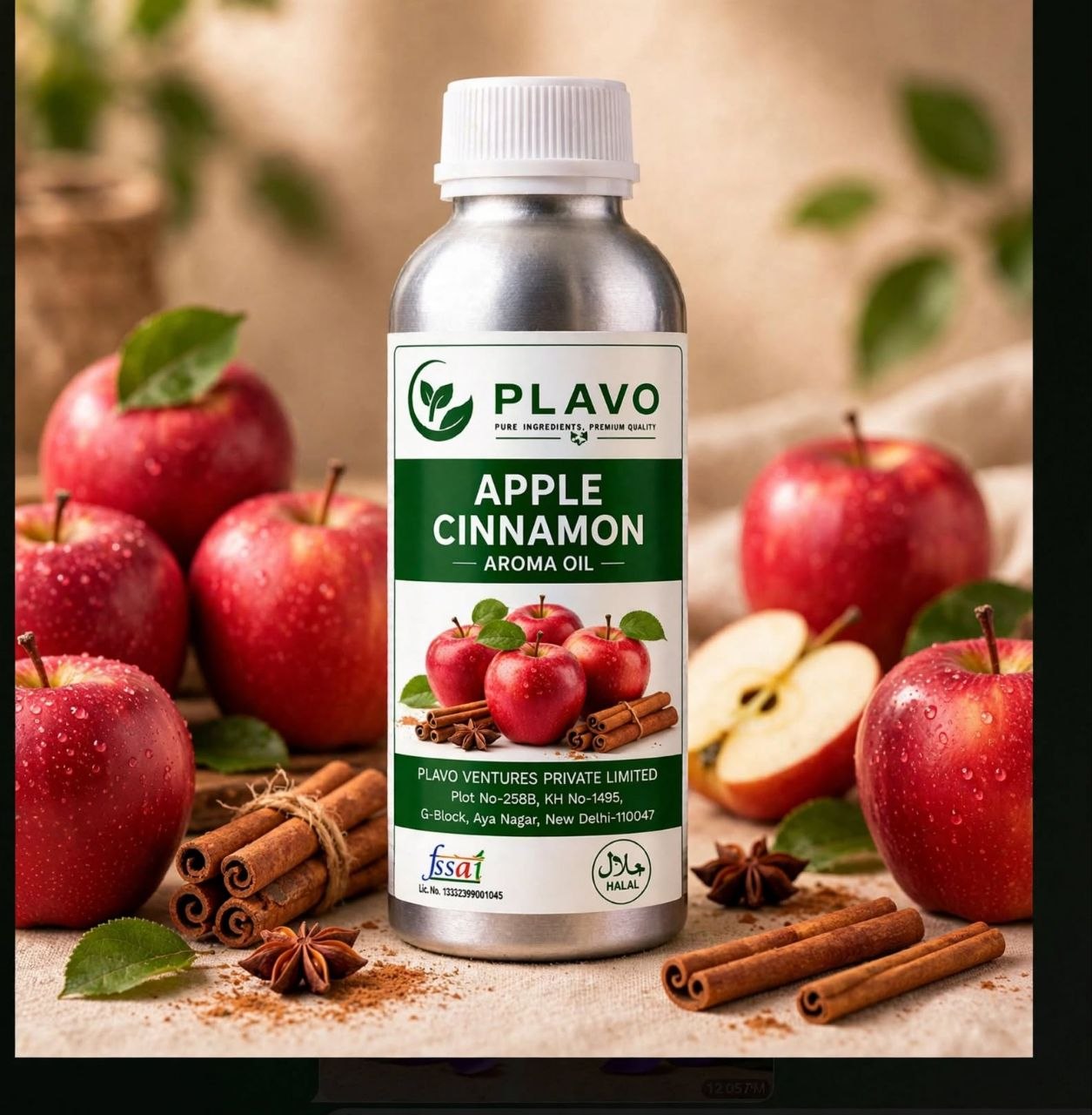 Apple Cinnamon Aroma oil for HVAC / Nebulizer / Cold Air Diffuser