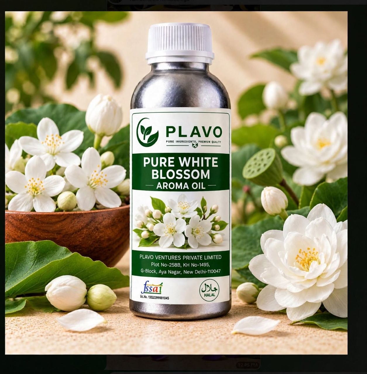 Pure White Blossom Aroma Oil for Ultrasonic/ Electric/ Candle Burner Diffuser
