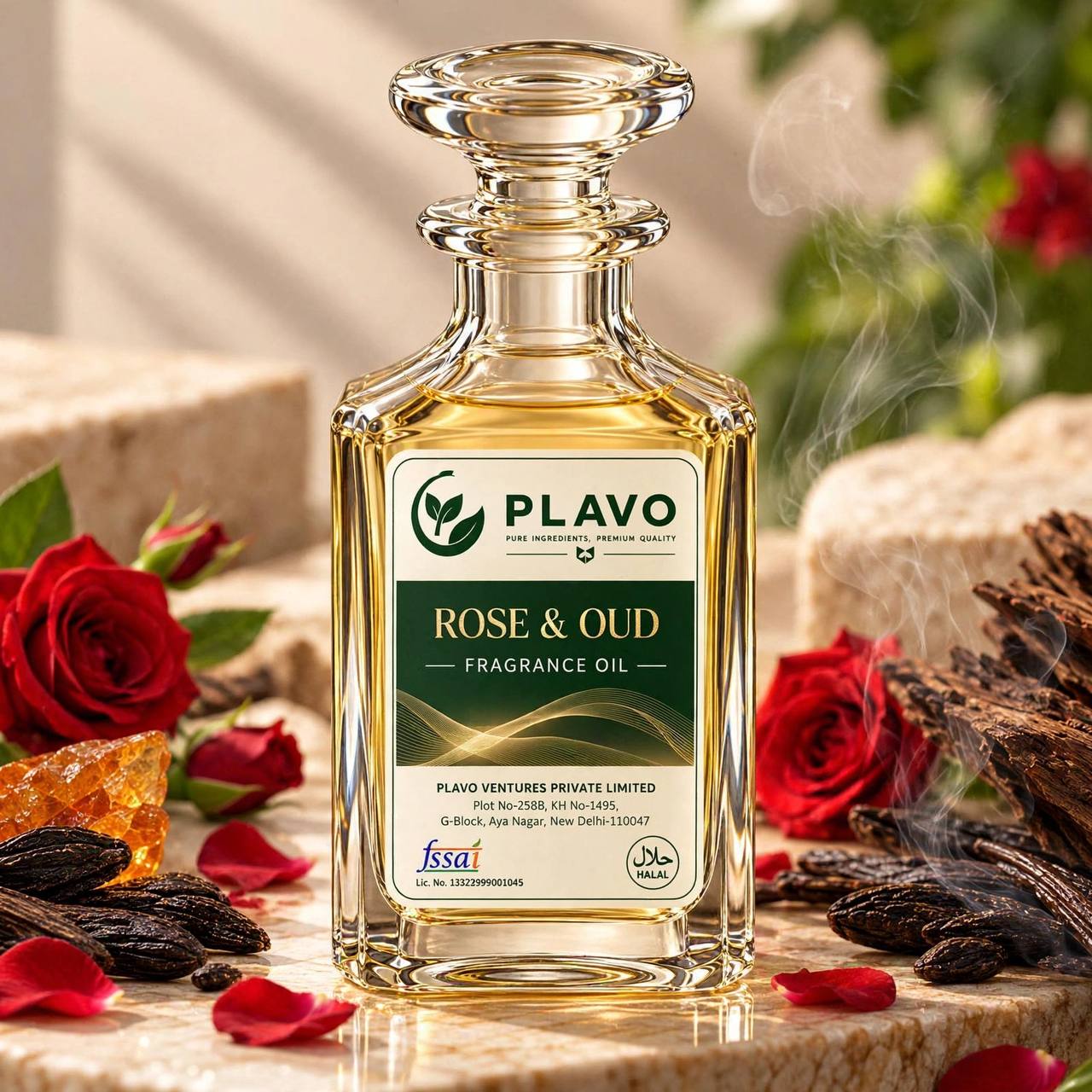 Rose & Oud Fragrance Oil for Candle Making