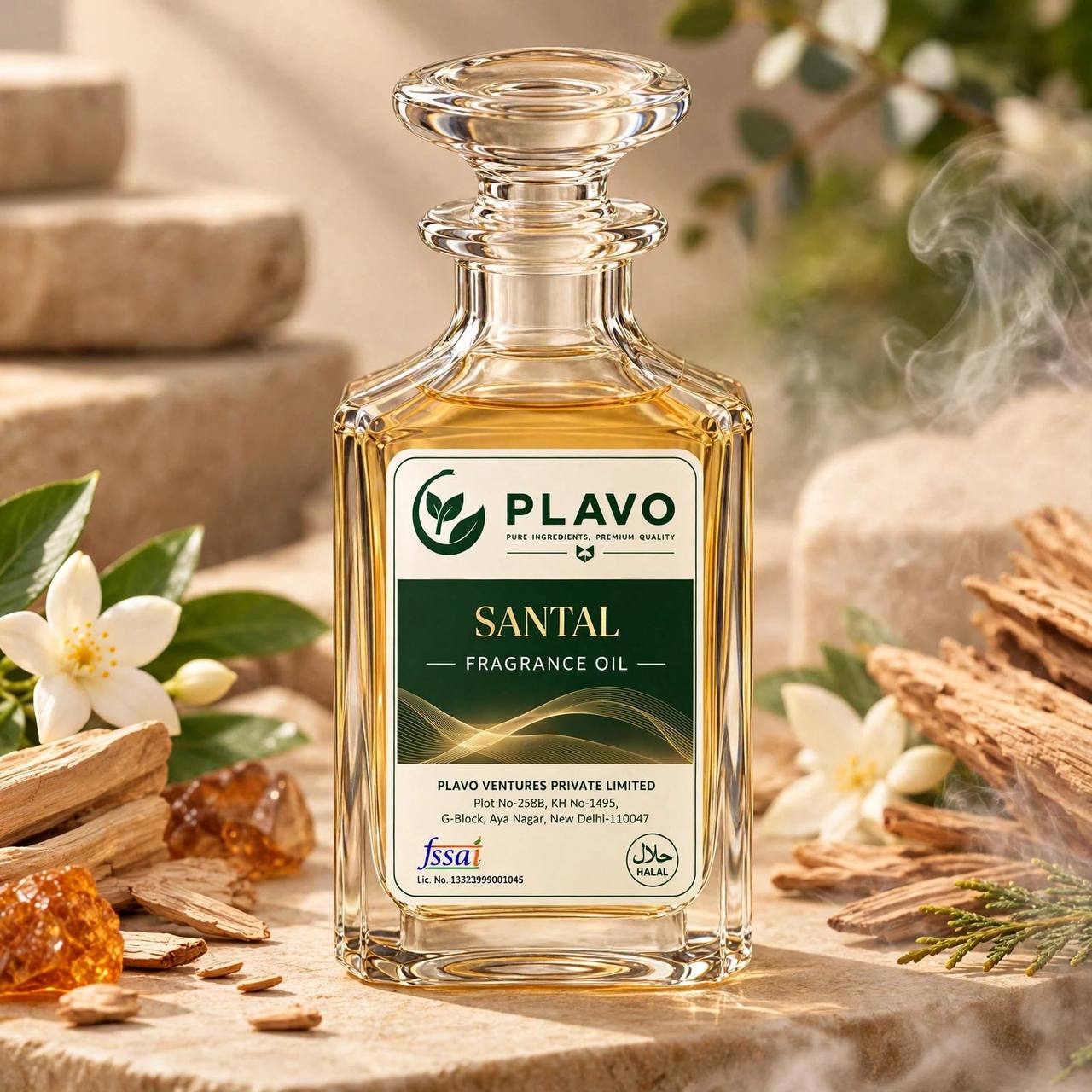 Santal Fine Fragrance Oil – Inspired by Warm Creamy Sandalwood Fragrance