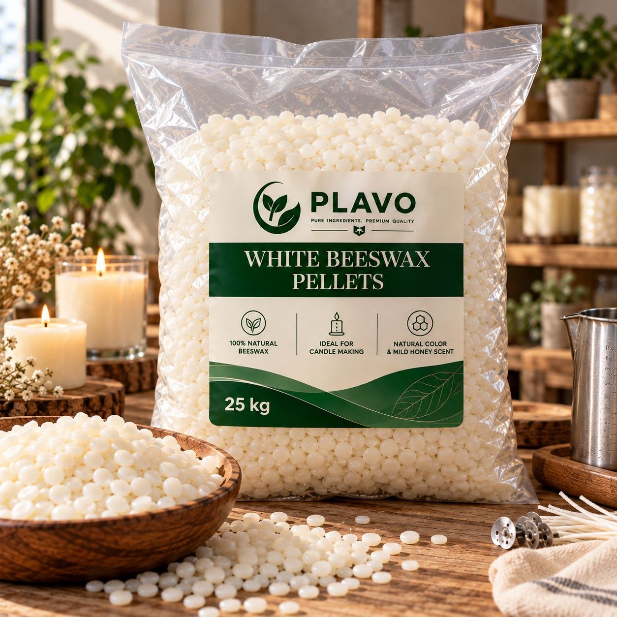 Beeswax White Pellets