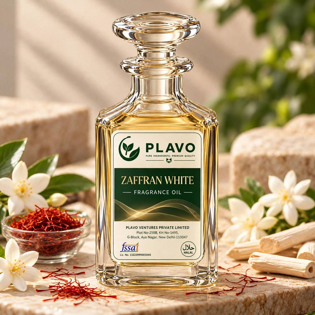 Zaffran White Fragrance Oil For Personal Care (Oil Soluable)